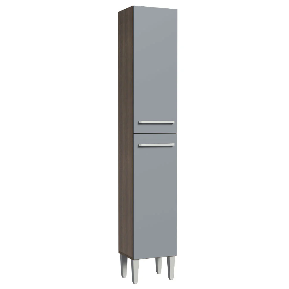 Despensero 32 cm Sin cajones 2 Puertas Emilly Marrón/Gris