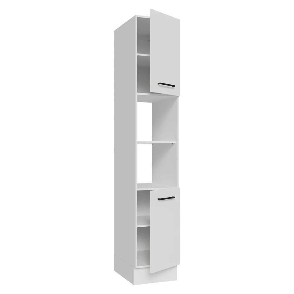 Despensero 40 cm 2 Puertas e 2 Nichos Blanco Agata Madesa - Image 6