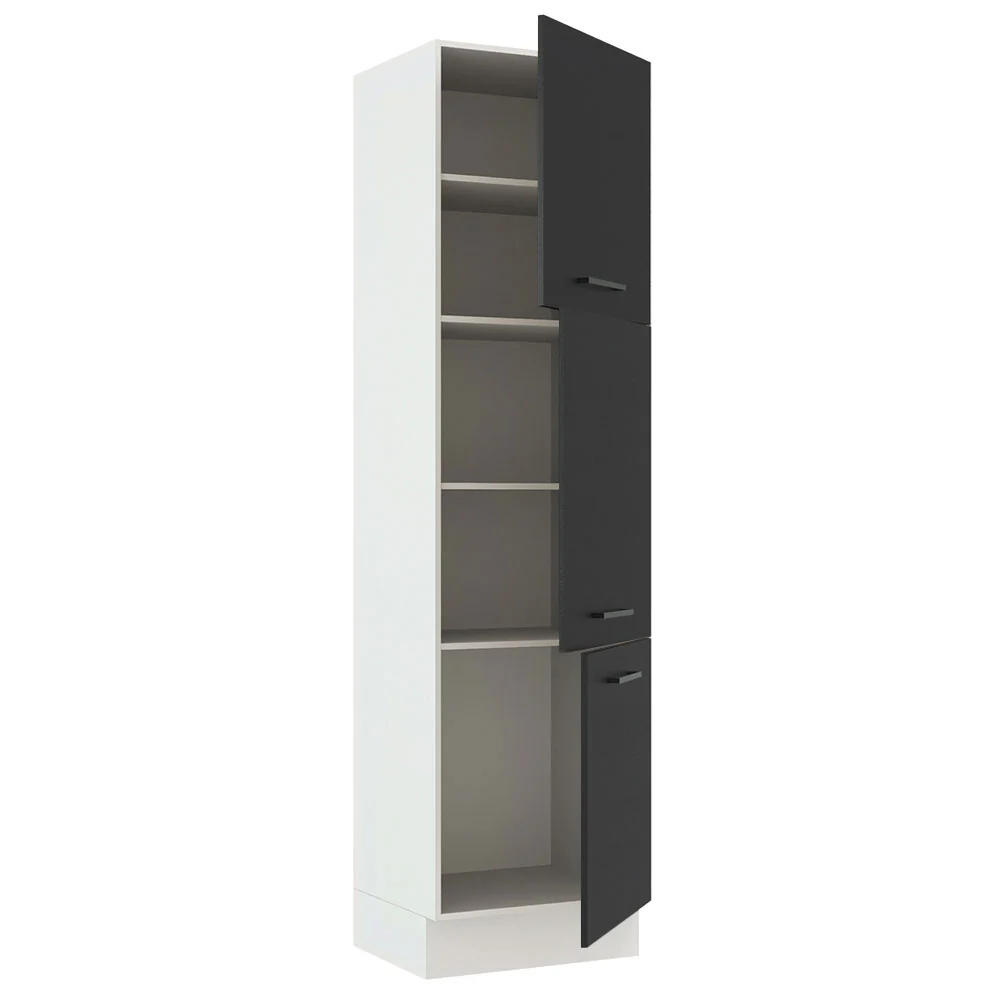 Despensero 60 cm 3 Puertas Blanco/Negro Agata Madesa - Image 6