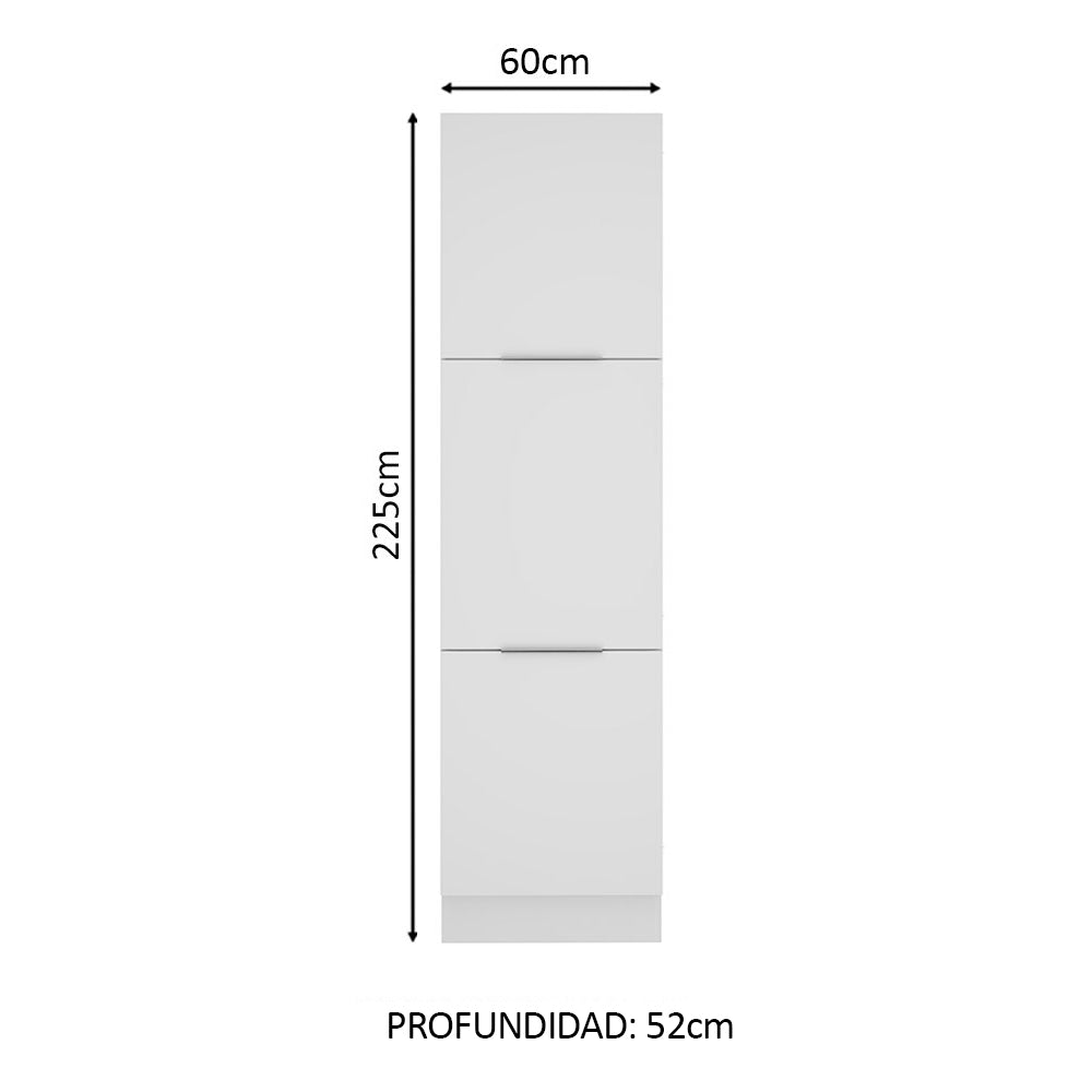 Despensero 60 cm 3 Puertas Blanco Stella Madesa - Image 2