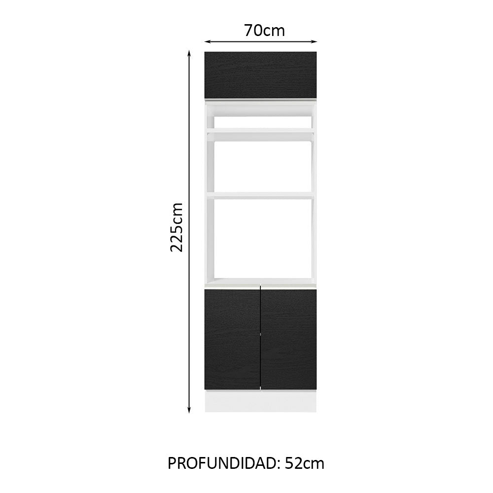 Despensero Alacena Multiuso Organizador Madesa 3 Puertas BN - Image 4