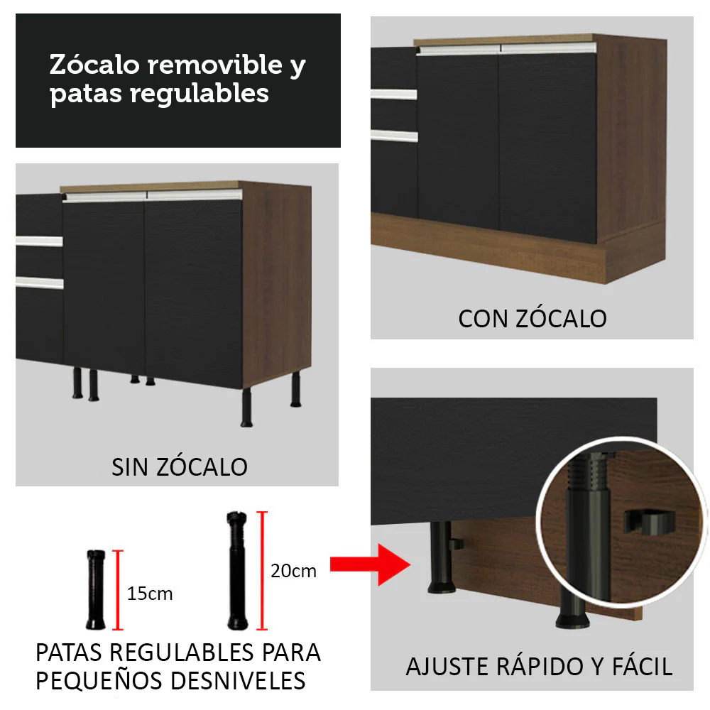 Despensero Alacena Multiuso Organizador Madesa 3 Puertas MN - Image 10