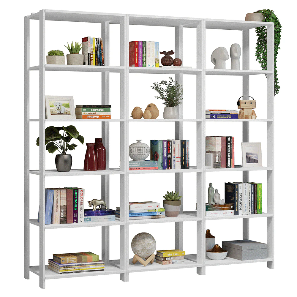 Estante Mueble Multiuso para Livros 177 cm Blanco Madesa - Image 3