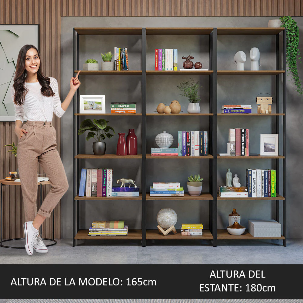 Estante Multifuncional Librería Modular Madesa 177cm MN - Image 5