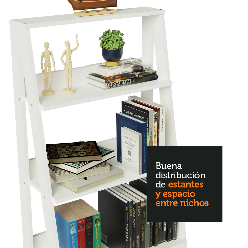 Estantería Escalera 5 Niveles Blanca - Image 6