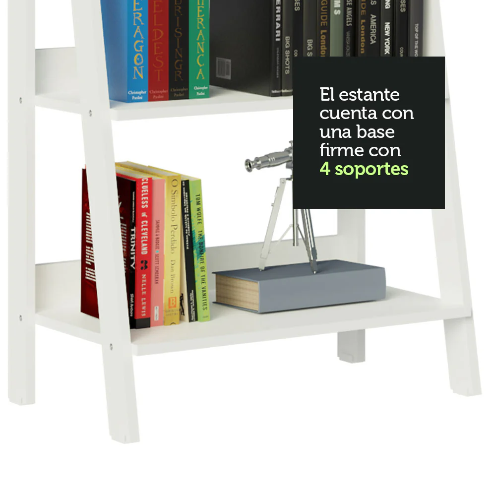 Estantería Escalera 5 Niveles Blanca - Image 7