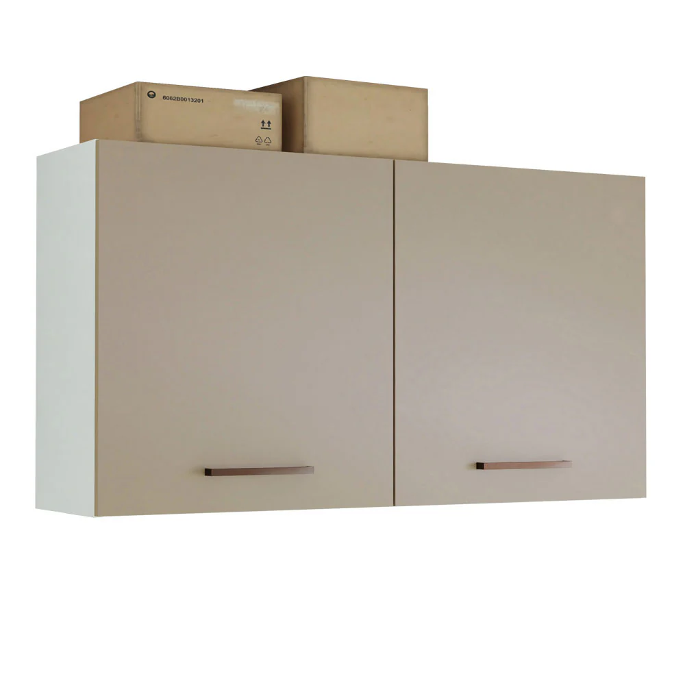 Gabinete Superior Multiuso Garaje 120cm Blanco/Crema - Image 3