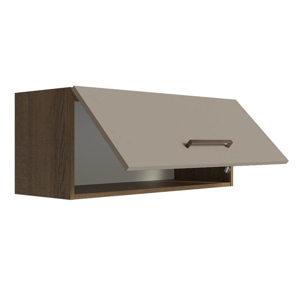 Gabinete Superior Multiuso Garaje 80cm Marrón/Crema - Image 6