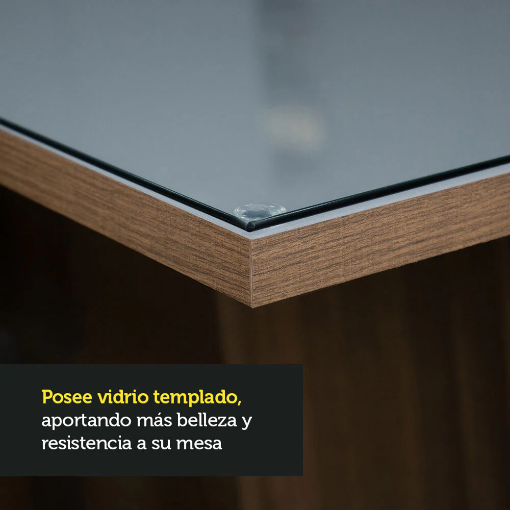 Juego de Comedor con Mesa de Vidrio y 6 Sillas Alexis Madesa - Image 8