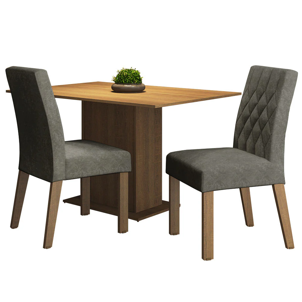 Juego de Comedor con Mesa y 2 Sillas Madesa Tainá MP - Image 2