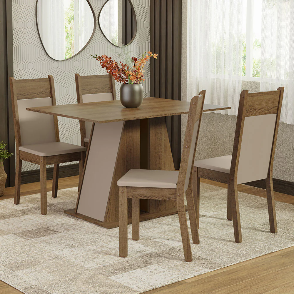 Juego de Comedor con Mesa y 4 Sillas Madesa Angel RCB - Image 13