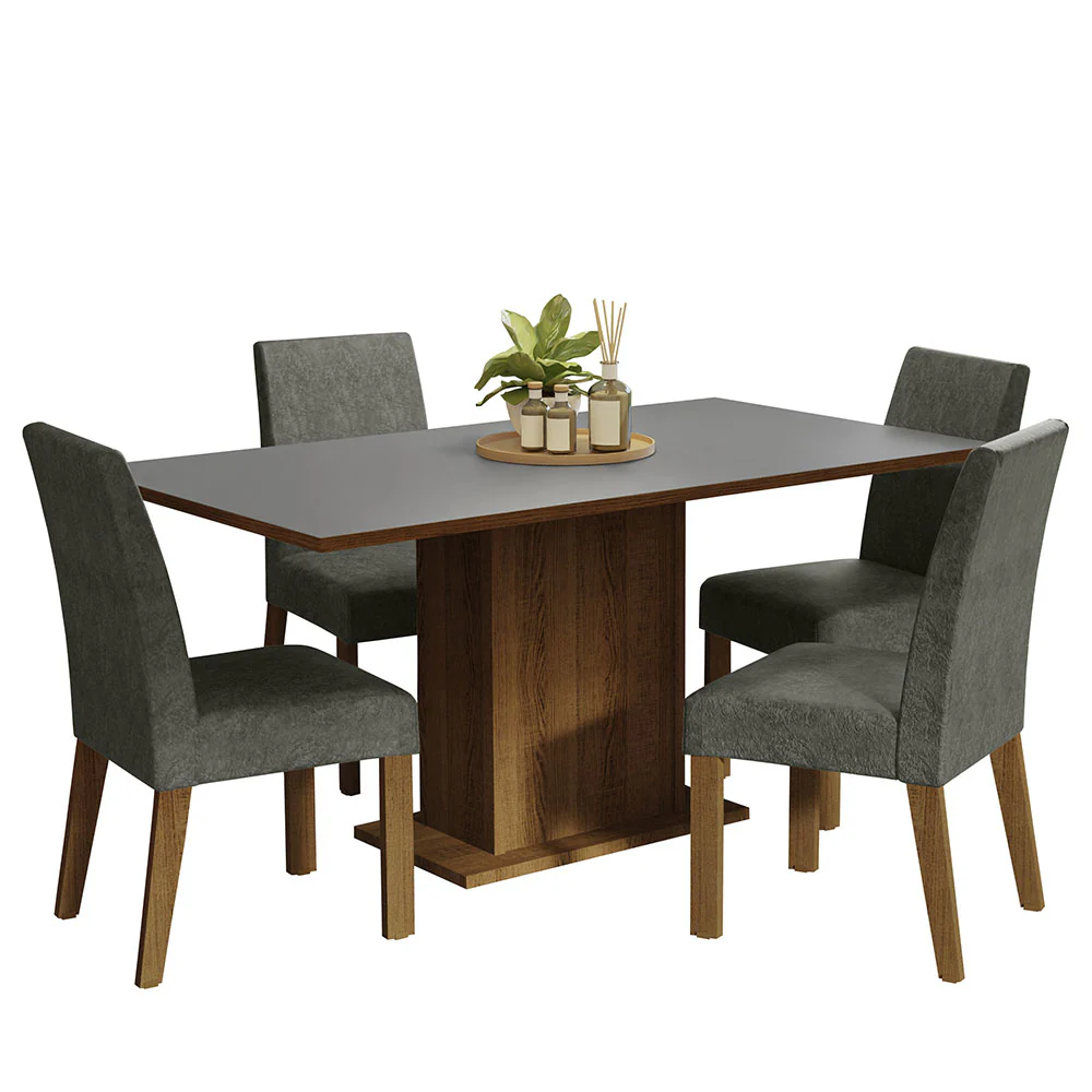 Juego de Comedor con Mesa y 4 Sillas Madesa Keila MCP - Image 2