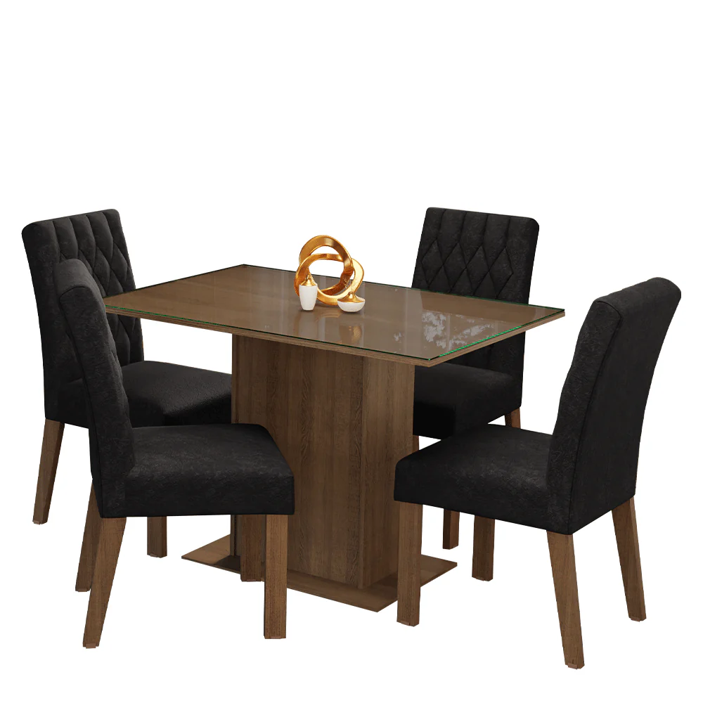 Juego de Comedor con Mesa y 4 Sillas Madesa Oxford Zion MN - Image 3