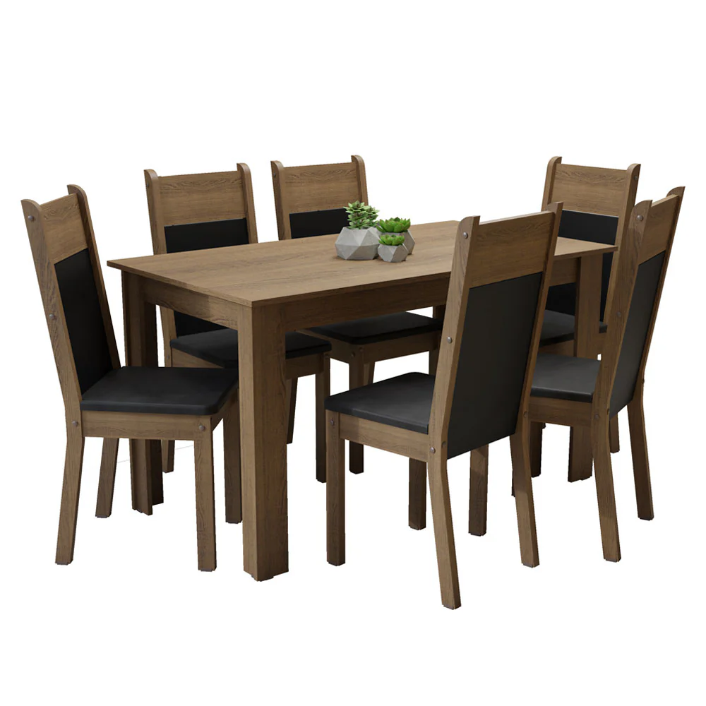 Juego de Comedor con Mesa y 6 Sillas Madesa Medelin MN - Image 4