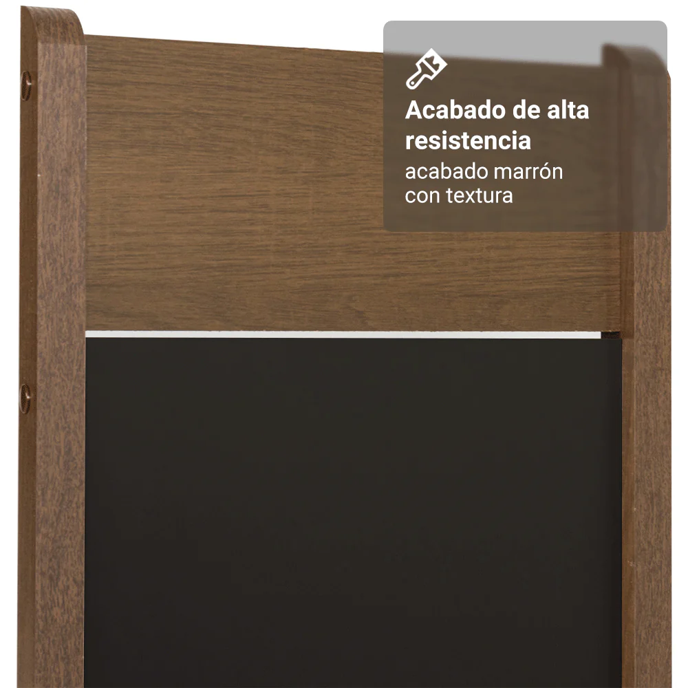Juego de Comedor Madesa Gabi Mesa Tapa de Madera con 2 Sillas Marrón/Negro/Sintético Negro - Image 7