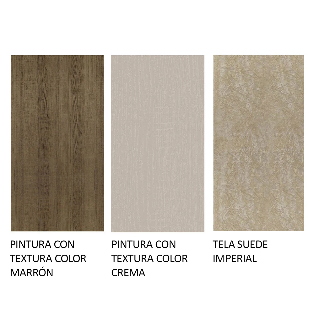 Juego de Comedor Mesa con Tapa de Madera 4 Sillas Marrón/Crema/Imperial Keila Madesa - Image 10