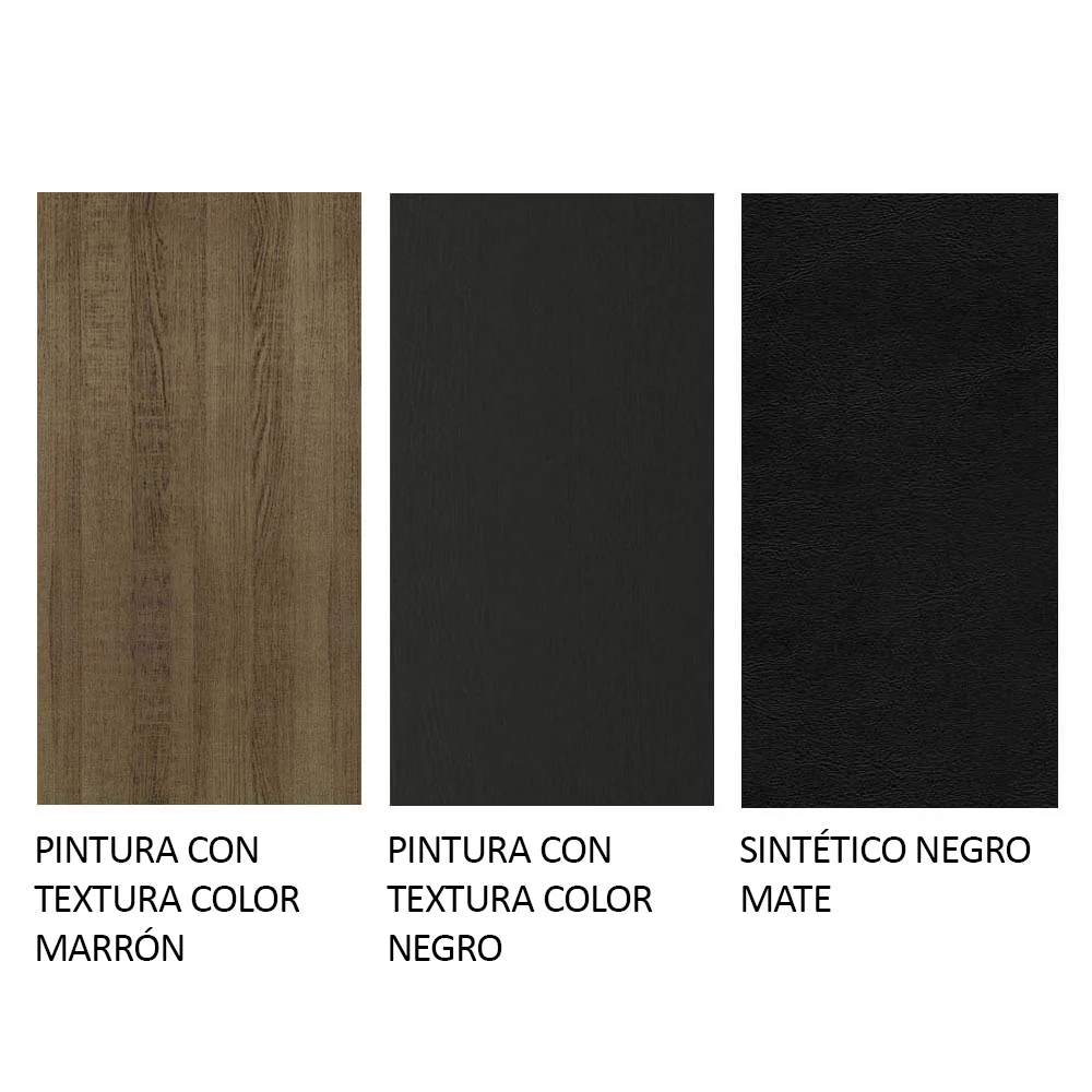 Juego de Comedor Mesa con Tapa de Madera 4 Sillas Marrón/Negro Elisa Madesa - Image 11