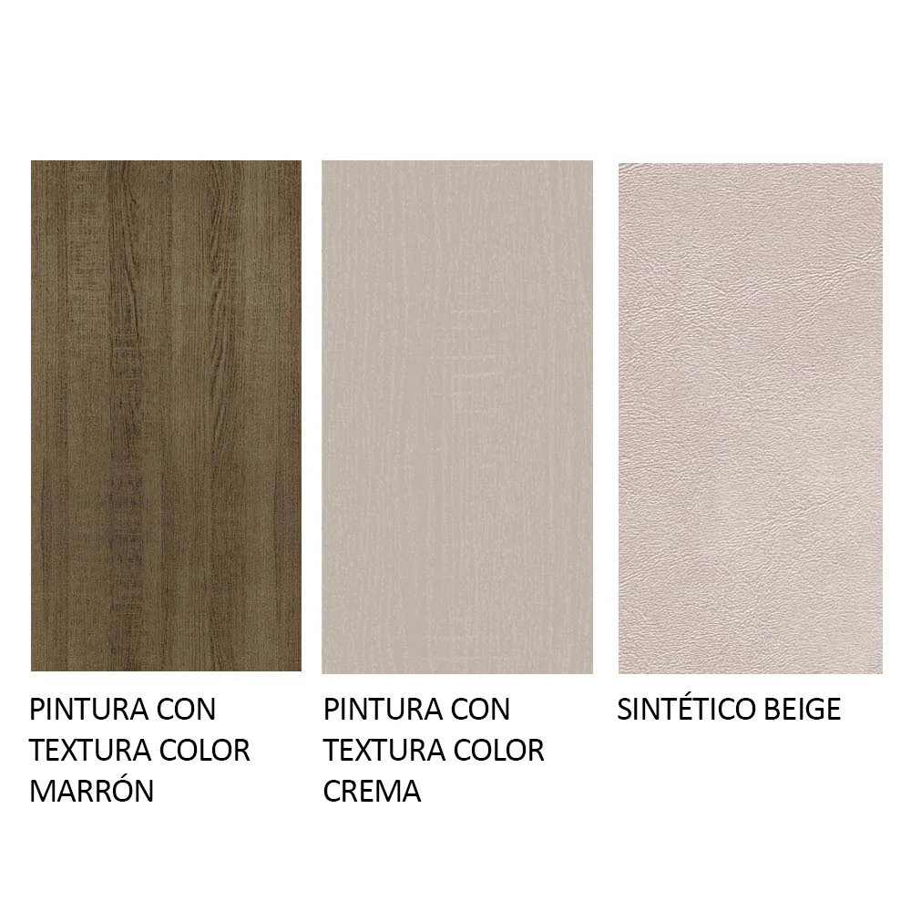 Juego de Comedor Mesa con Tapa de Vidrio 4 Sillas Marrón/Crema/Beige Tifani Madesa - Image 10