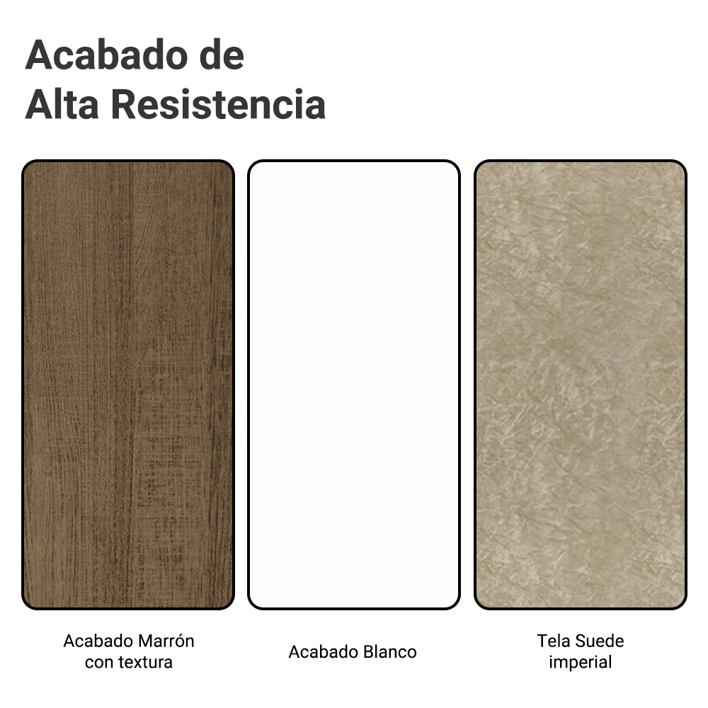 Juego de Comedor Mesa Tapa de Madera 4 Sillas Marrón/Blanco/Imperial Keila Madesa - Image 10