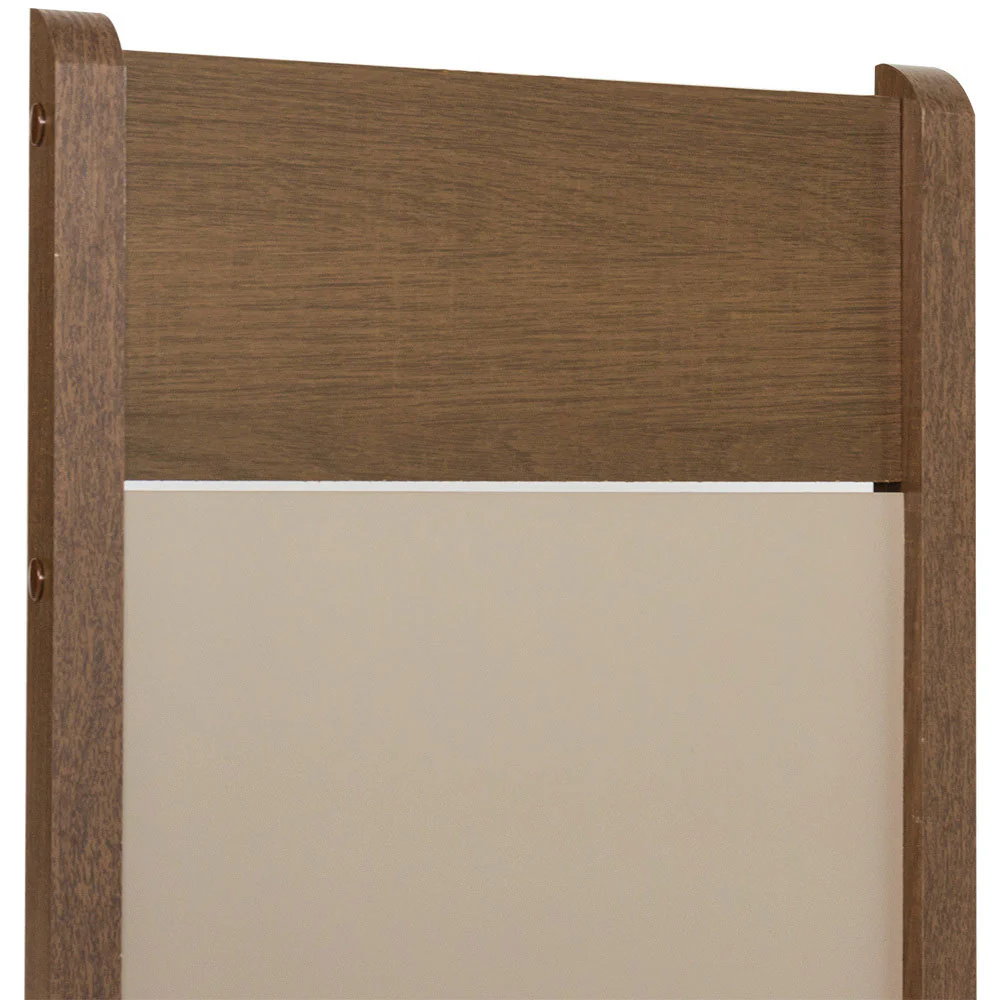Juego de Comedor Mesa Tapa de Madera 6 Sillas Marrón/Crema/Beige Bahamas Madesa - Image 6