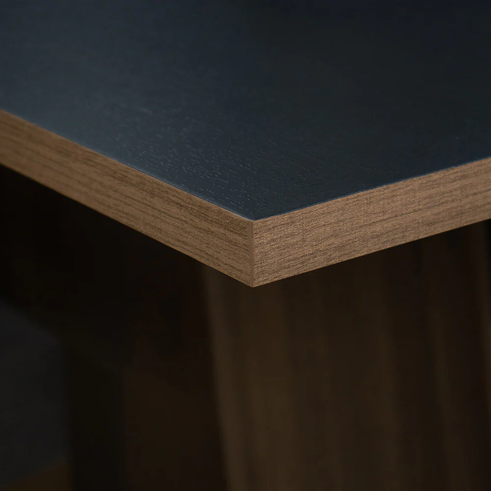 Juego de Comedor Mesa con Tapa de Madera 6 Sillas Marrón/Negro/Oxford Luciana - Image 6