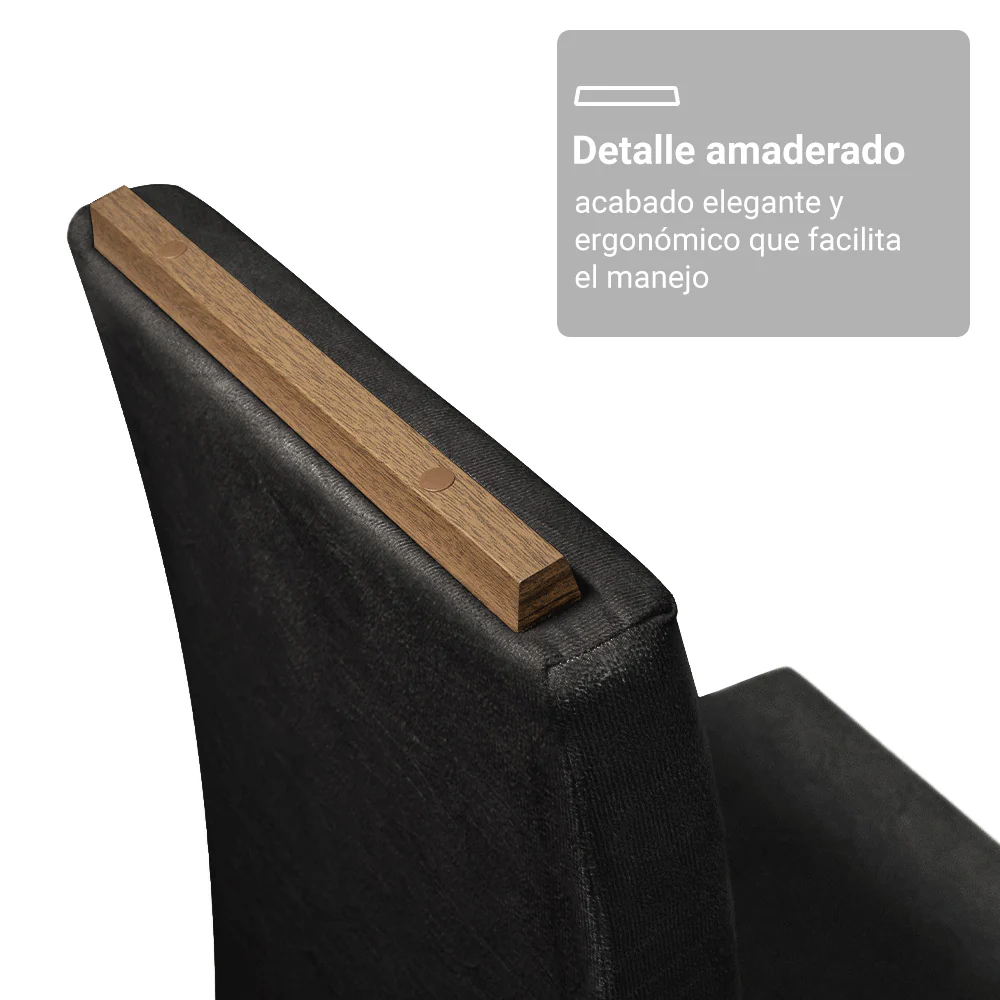 Juego de Comedor Mesada de Vidrio 6 Sillas Sintra Marrón/Oxford - Image 8