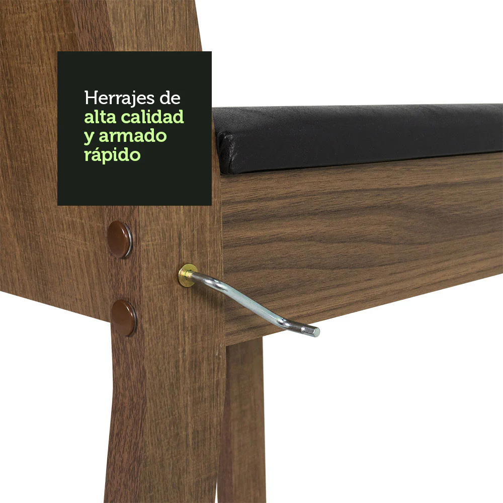 Kit 6 Sillas de Comedor 4290 Madesa Marrón/Negro - Image 5