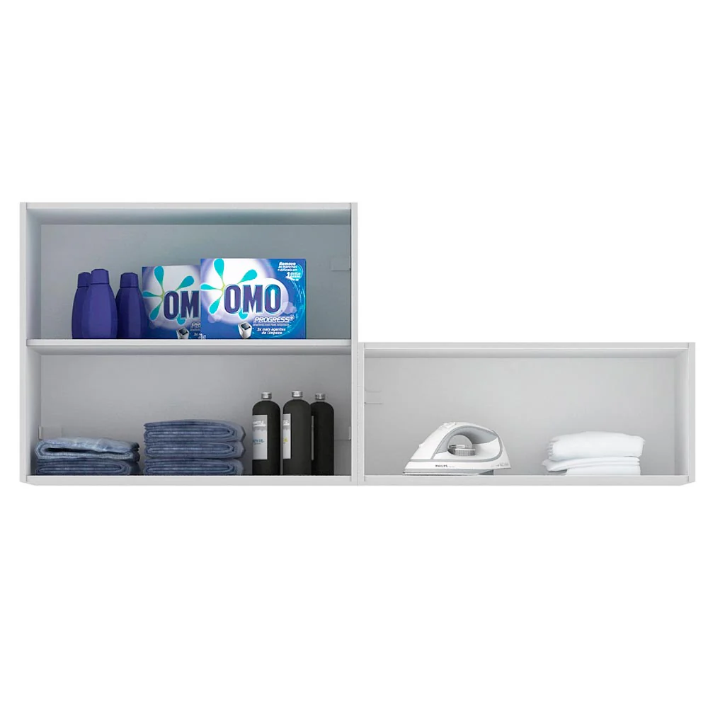 Kit Lavadero Madesa Acordes 100% MDF con 2 Alacenas Blanco Brillante - Image 6