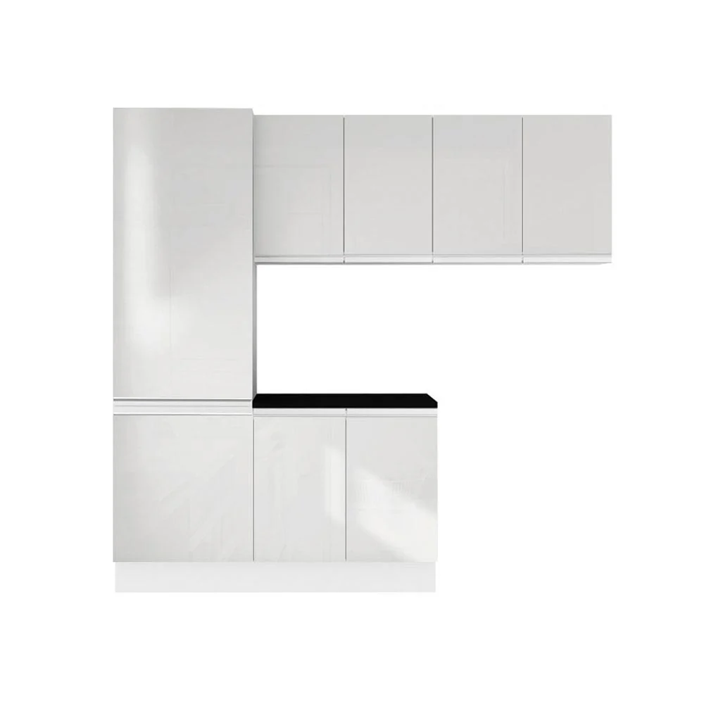 Kit Lavadero Madesa Acordes 100% MDF con Alacena, Bajo Mesada y Despensero Blanco Brillante - Image 7