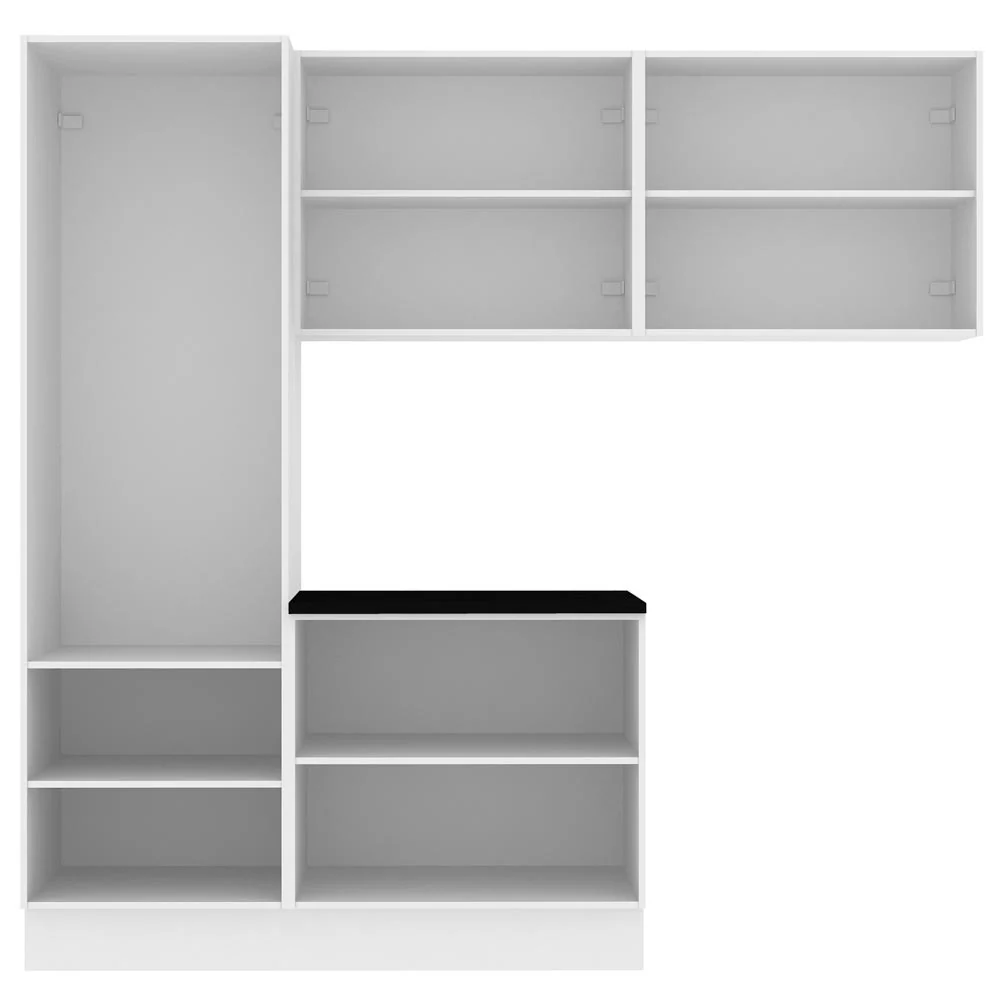 Kit Lavadero Madesa Acordes 100% MDF con Alacena, Bajo Mesada y Despensero Blanco Brillante - Image 8