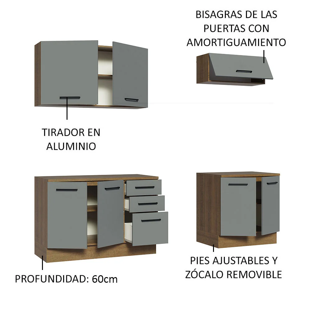 Kit Mueble para Garaje Multiuso Madesa Agata 200cm MG 01 - Image 4