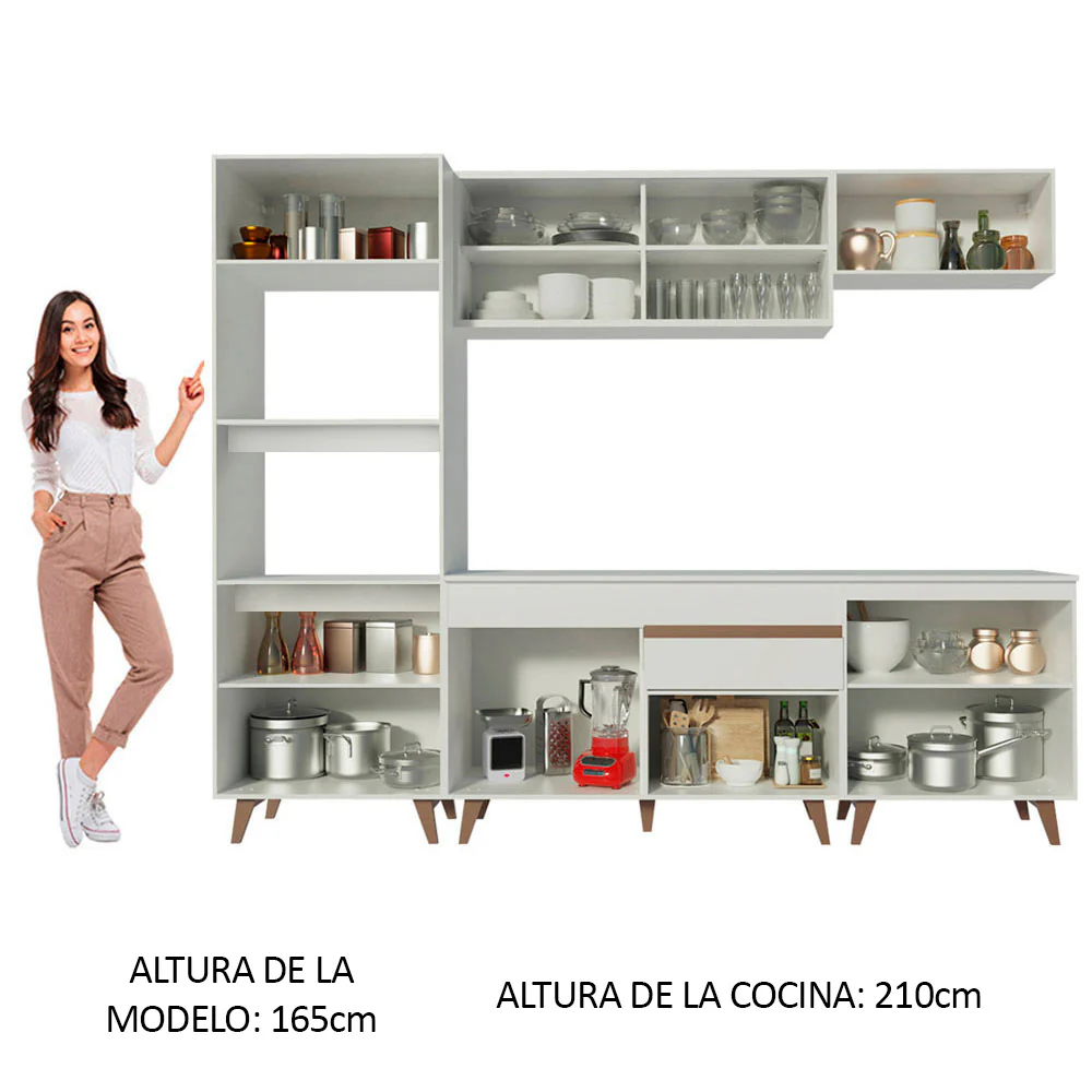 Combo completo de Cocina 260 cm Reims Blanco 02 - Image 5
