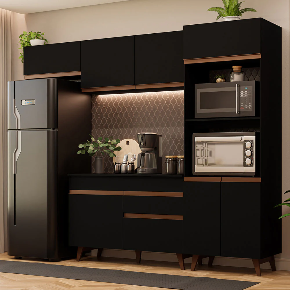 Combo completo de Cocina 260 cm Reims Negro 08