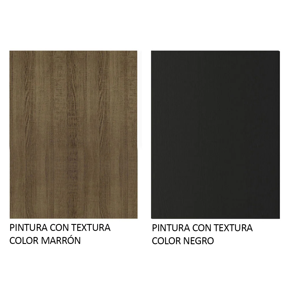 Mesa De Comedor Madesa Cuadrado con Tapa de Vidrio 5332A Negro/Marrón - Image 7