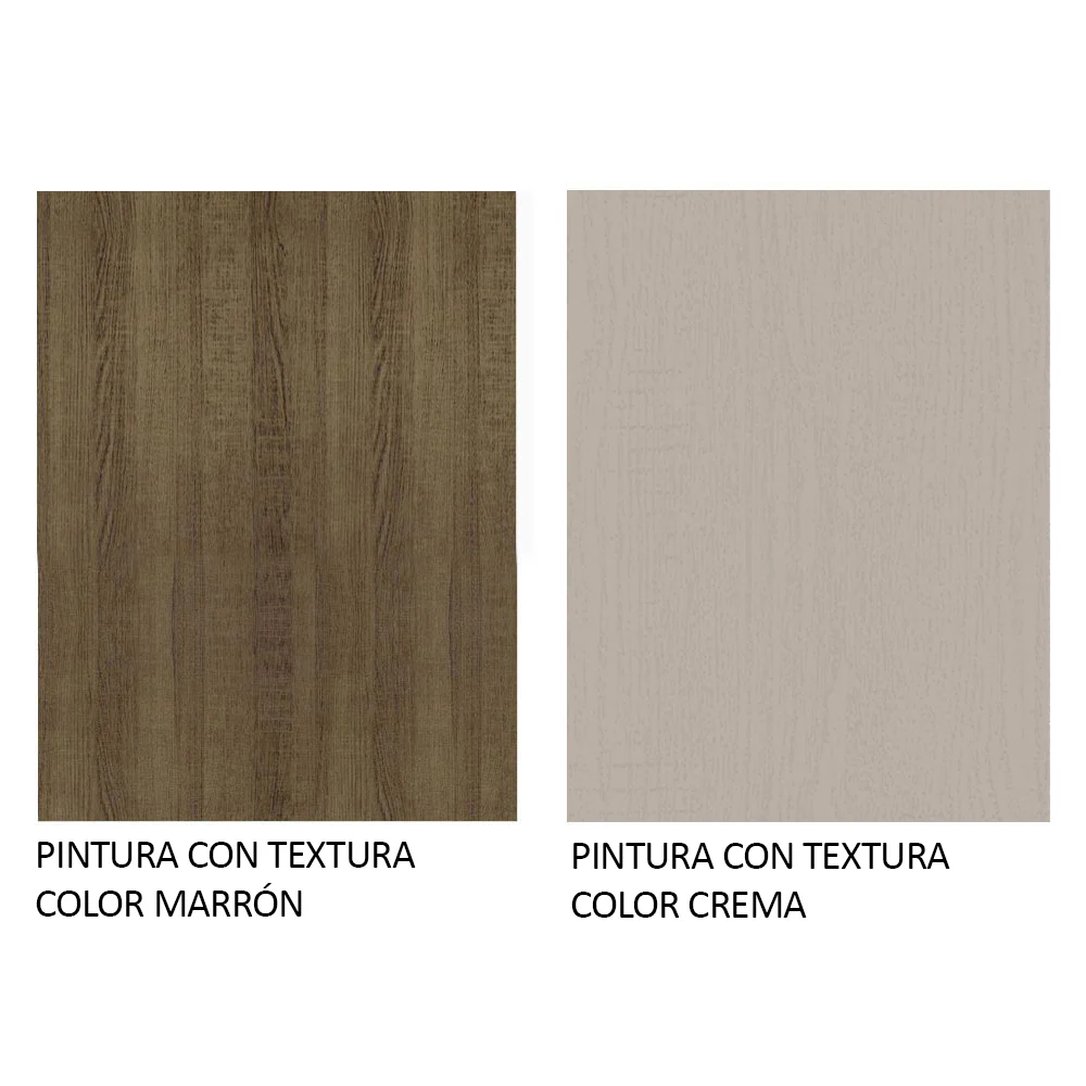 Mesa de Comedor Rectangular con Tapa de Madera 5383 Marrón/Crema - Image 6