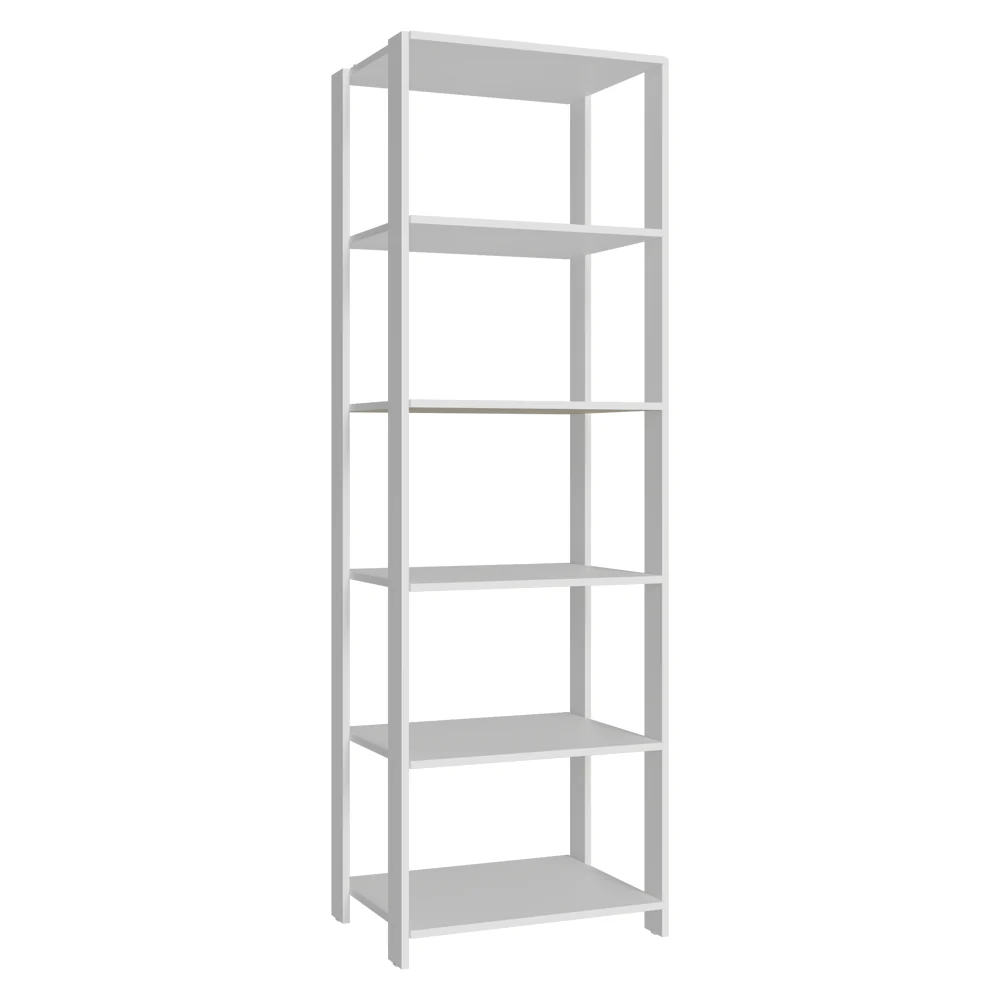 Mueble/Estante de Oficina Multiusos, 59 cm, 5 Baldas, Blanco - Image 8