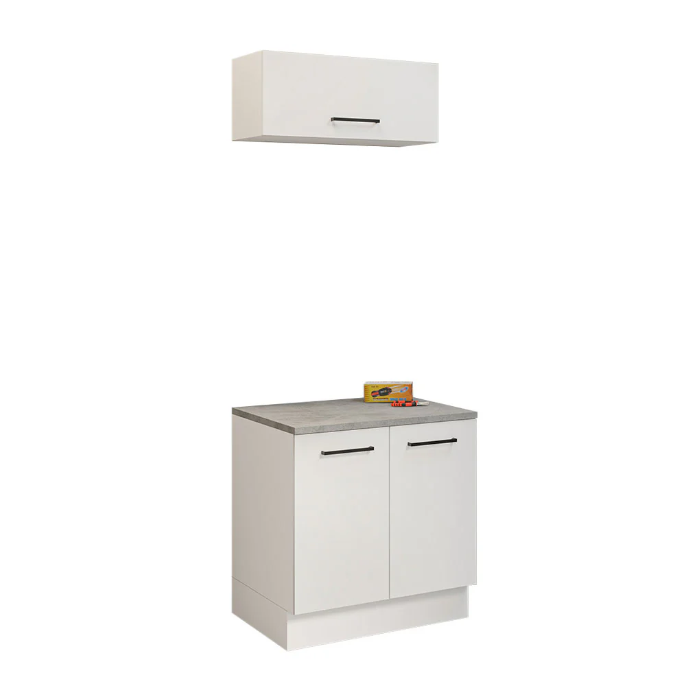 Mueble Integral Multiuso Garaje 80cm Blanco - Image 3