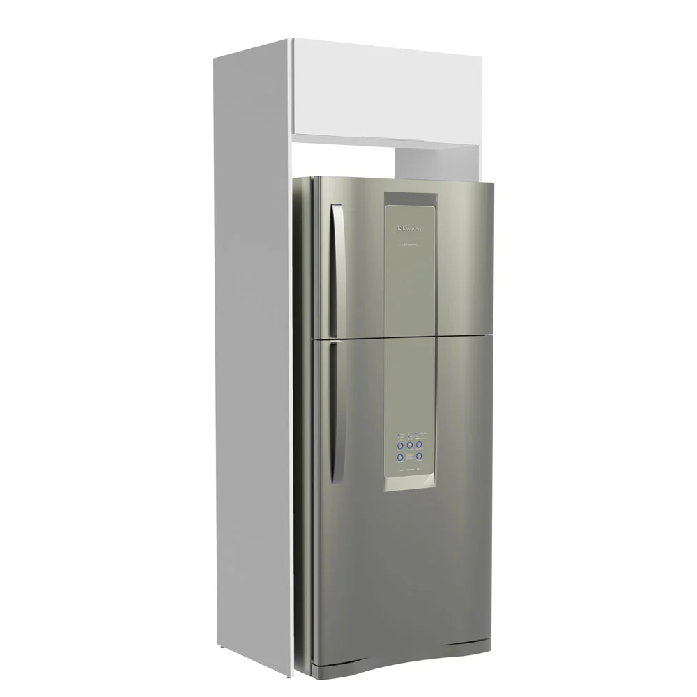 Mueble para Empotrar Heladera 1 Puerta Abatible Blanco Stella Madesa