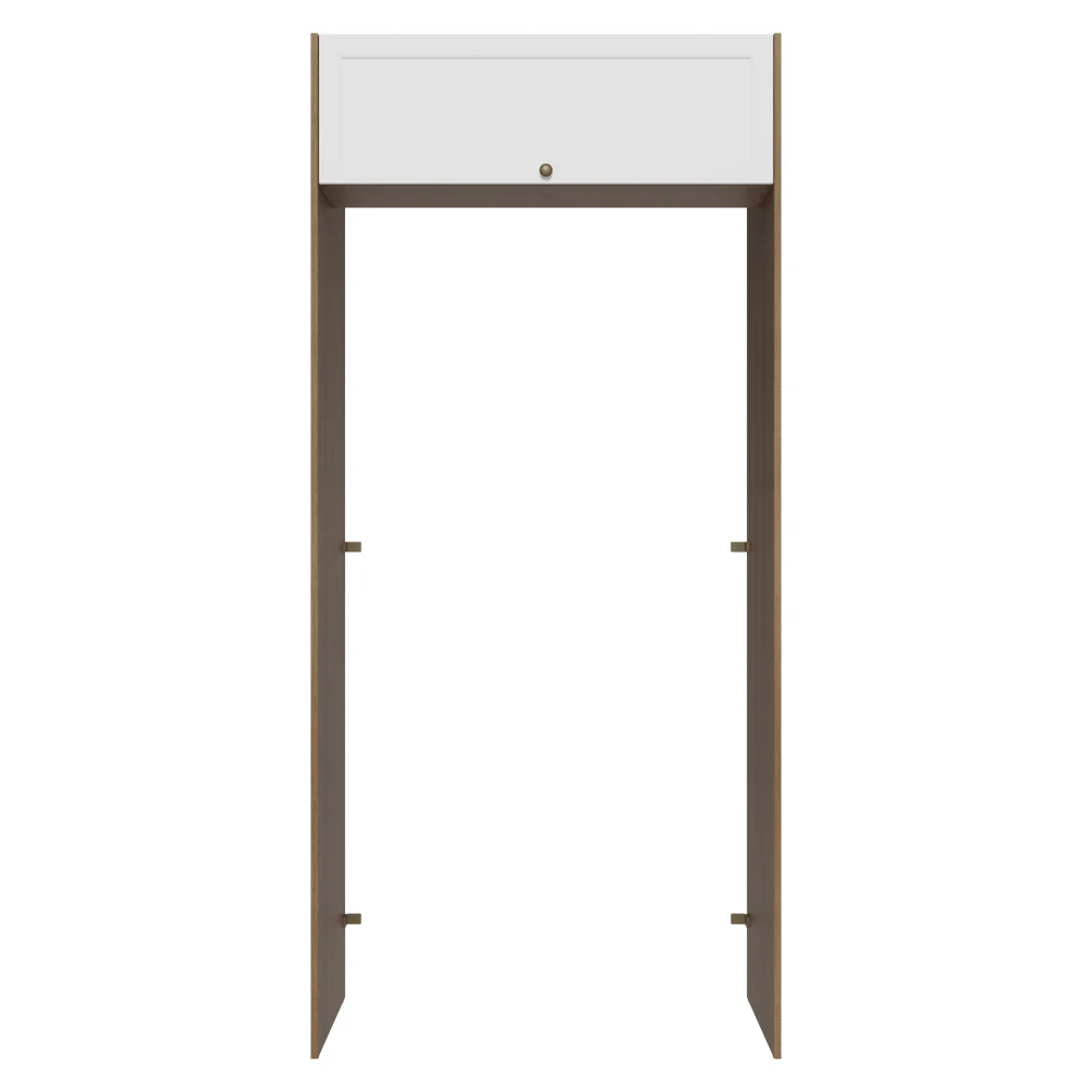 Mueble para empotrar Heladera 103 cm 1 Puerta Abatible Marrón/Blanco Vik Madesa - Image 9