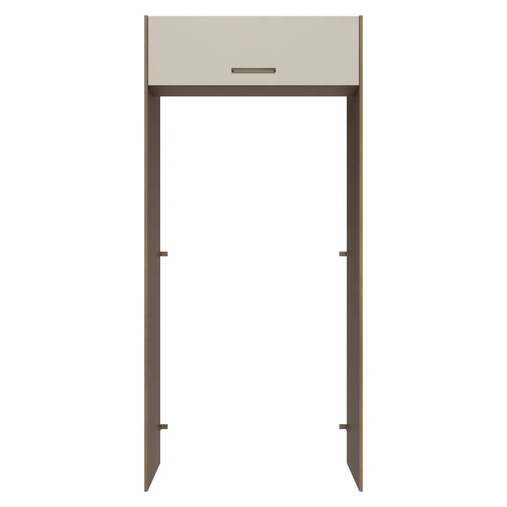 Mueble para empotrar Heladera 103 cm 1 Puerta Abatible Marrón/Crema Agata Madesa - Image 6