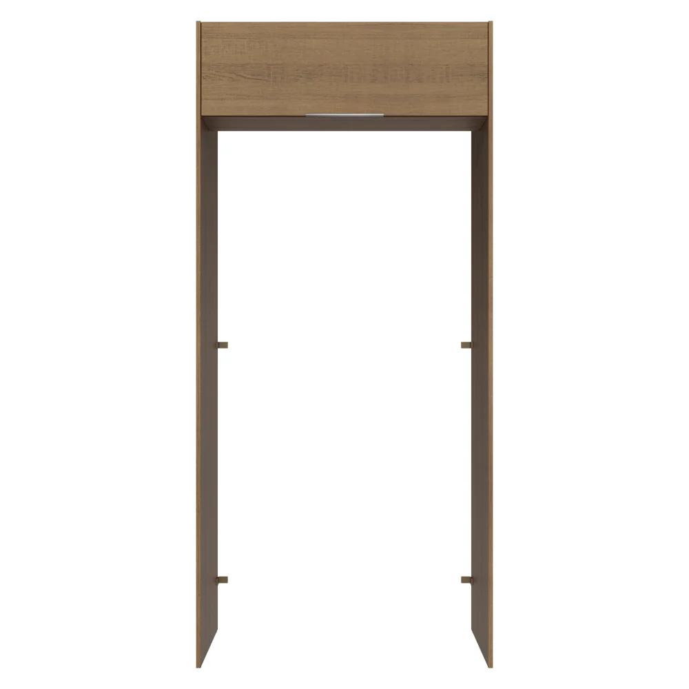 Mueble para empotrar Heladera 103 cm 1 Puerta Abatible Marrón Stella Madesa - Image 5