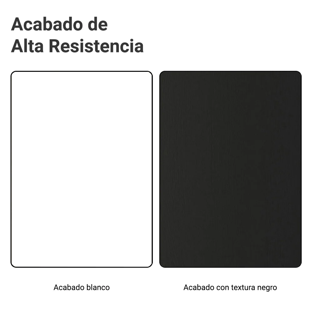 Mueble para empotrar Heladera 103 cm 1 Puerta Abatible Negro/Blanco/Negro Agata Madesa - Image 9