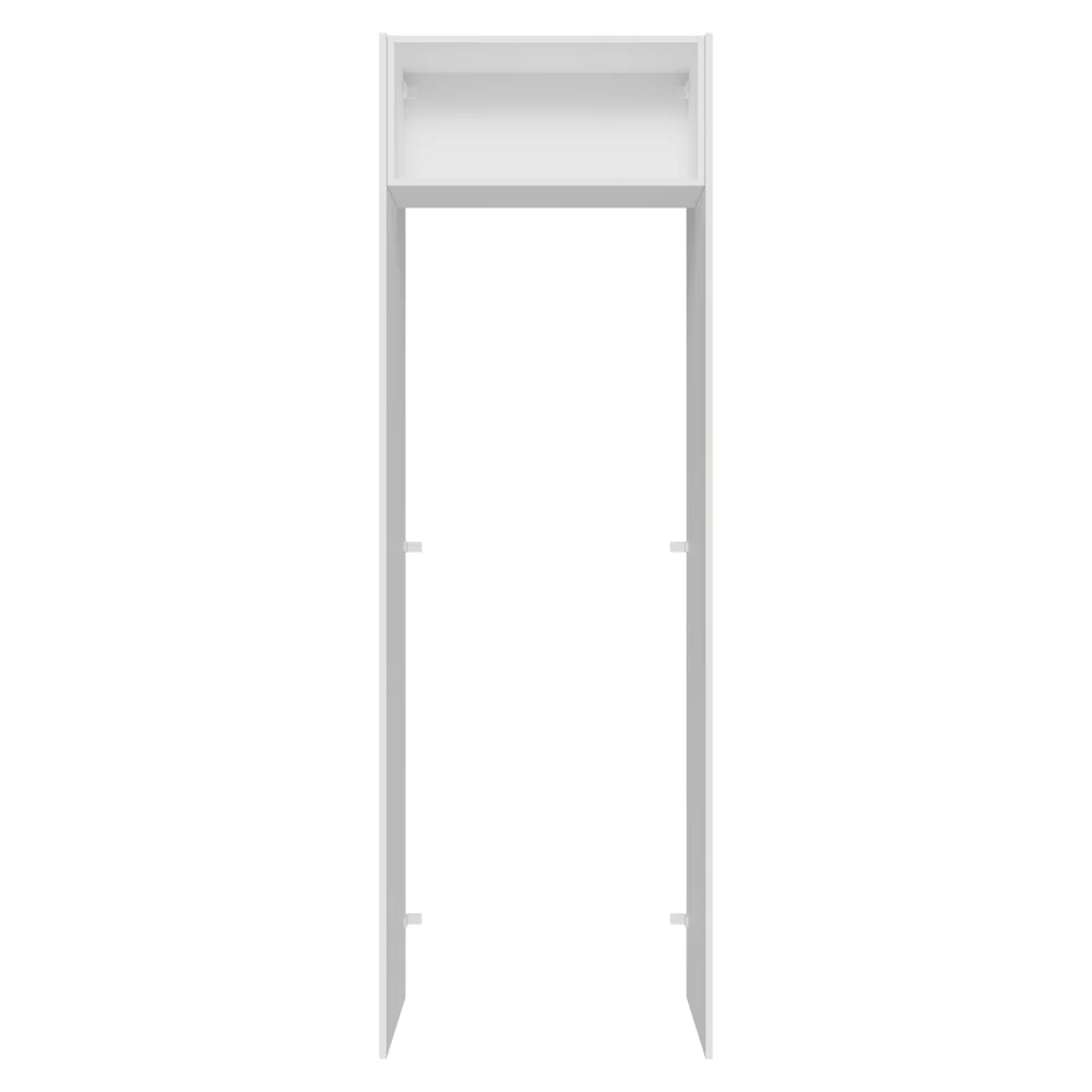 Mueble para empotrar Heladera 73 cm 1 Puerta Abatible Blanco/Negro Glamy Madesa - Image 10
