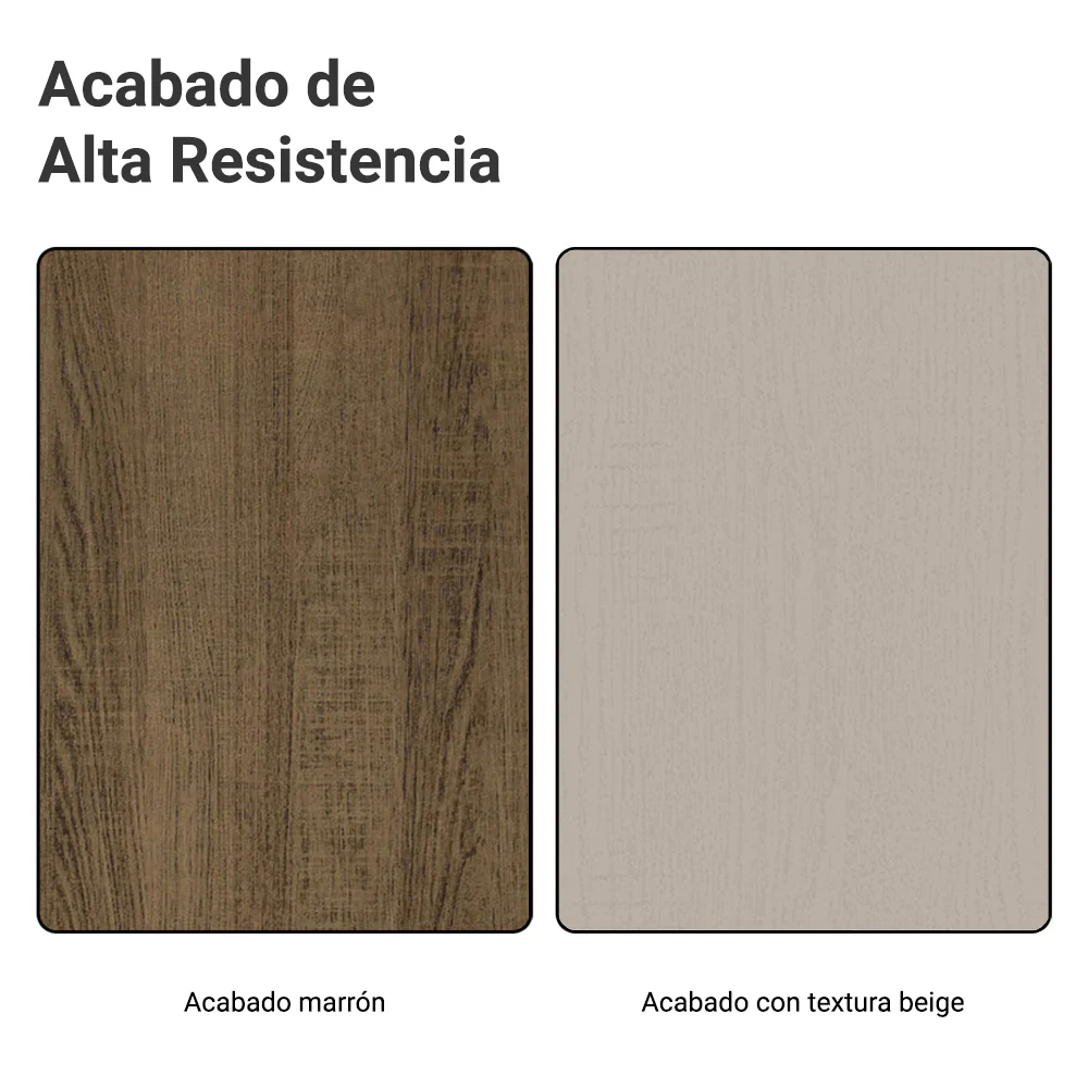 Mueble para empotrar Heladera 73 cm 1 Puerta Abatible Marrón/Crema Agata Madesa - Image 8