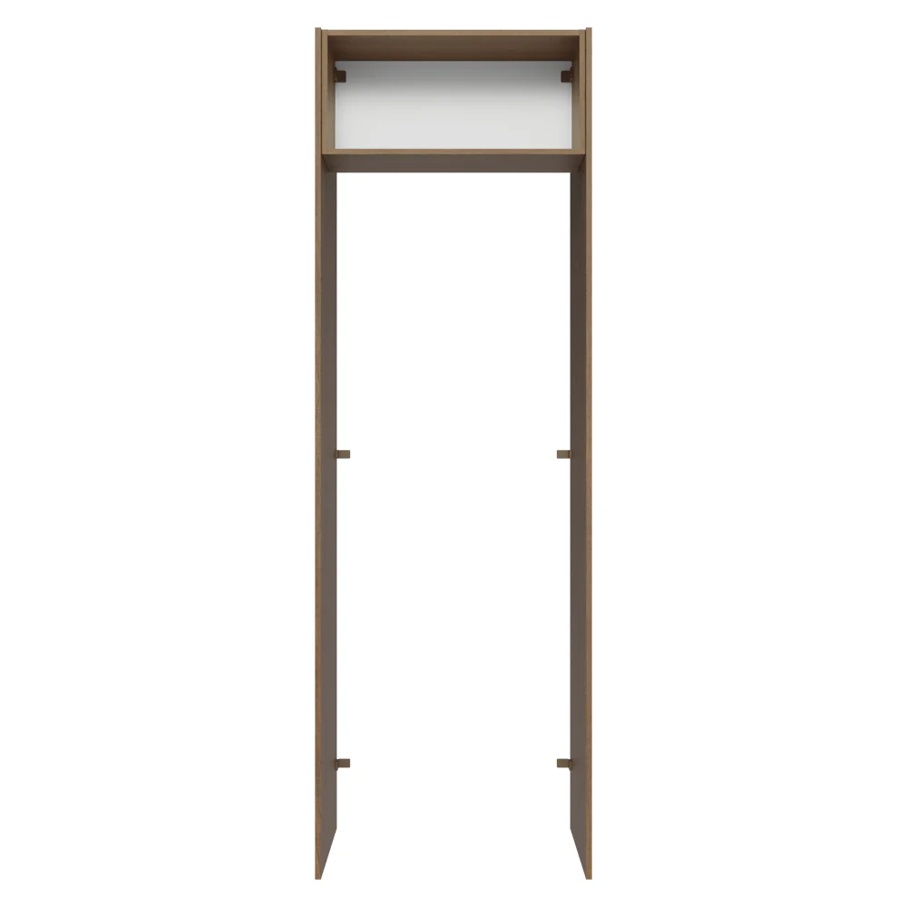Mueble para empotrar Heladera 73 cm 1 Puerta Abatible Marrón/Crema Agata Madesa - Image 9