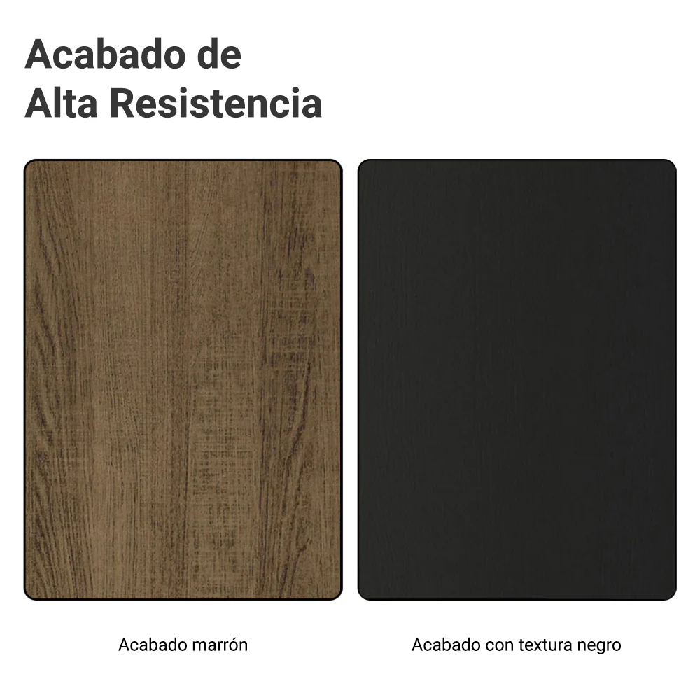 Mueble para empotrar Heladera 73 cm 1 Puerta Abatible Marrón/Negro Agata Madesa - Image 9