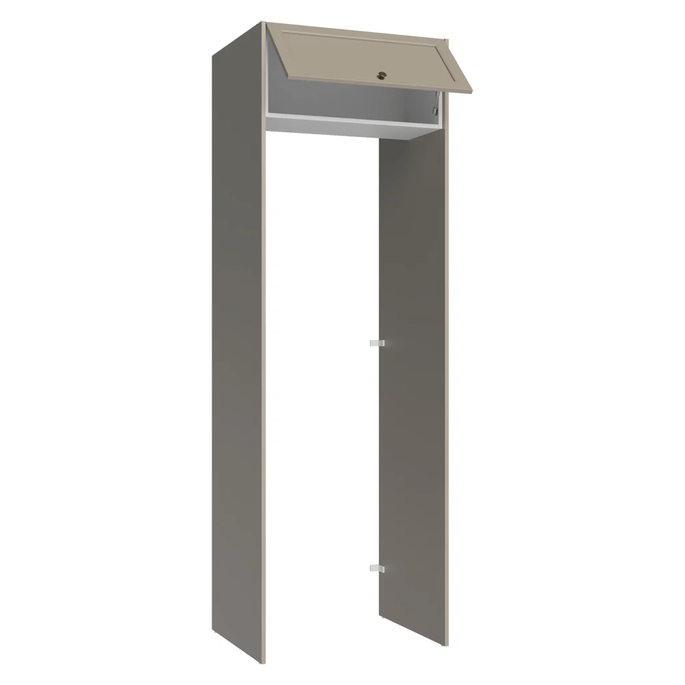 Mueble para empotrar Heladera 73 cm 1 Pueta Abatible Crema/Blanco/Crema Vik Madesa - Image 8
