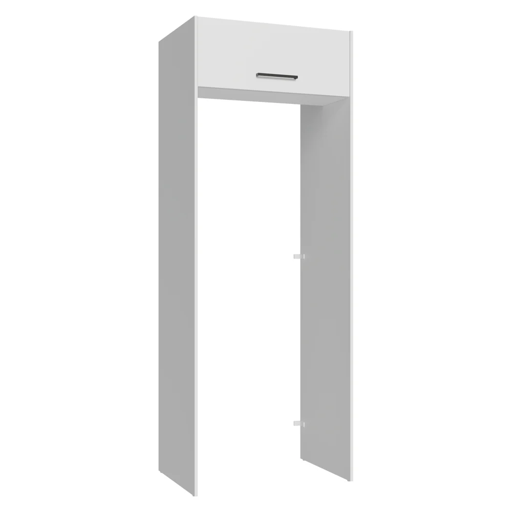 Mueble para empotrar Heladera 83 cm 1 Puerta Rebatible Blanco Agata Madesa