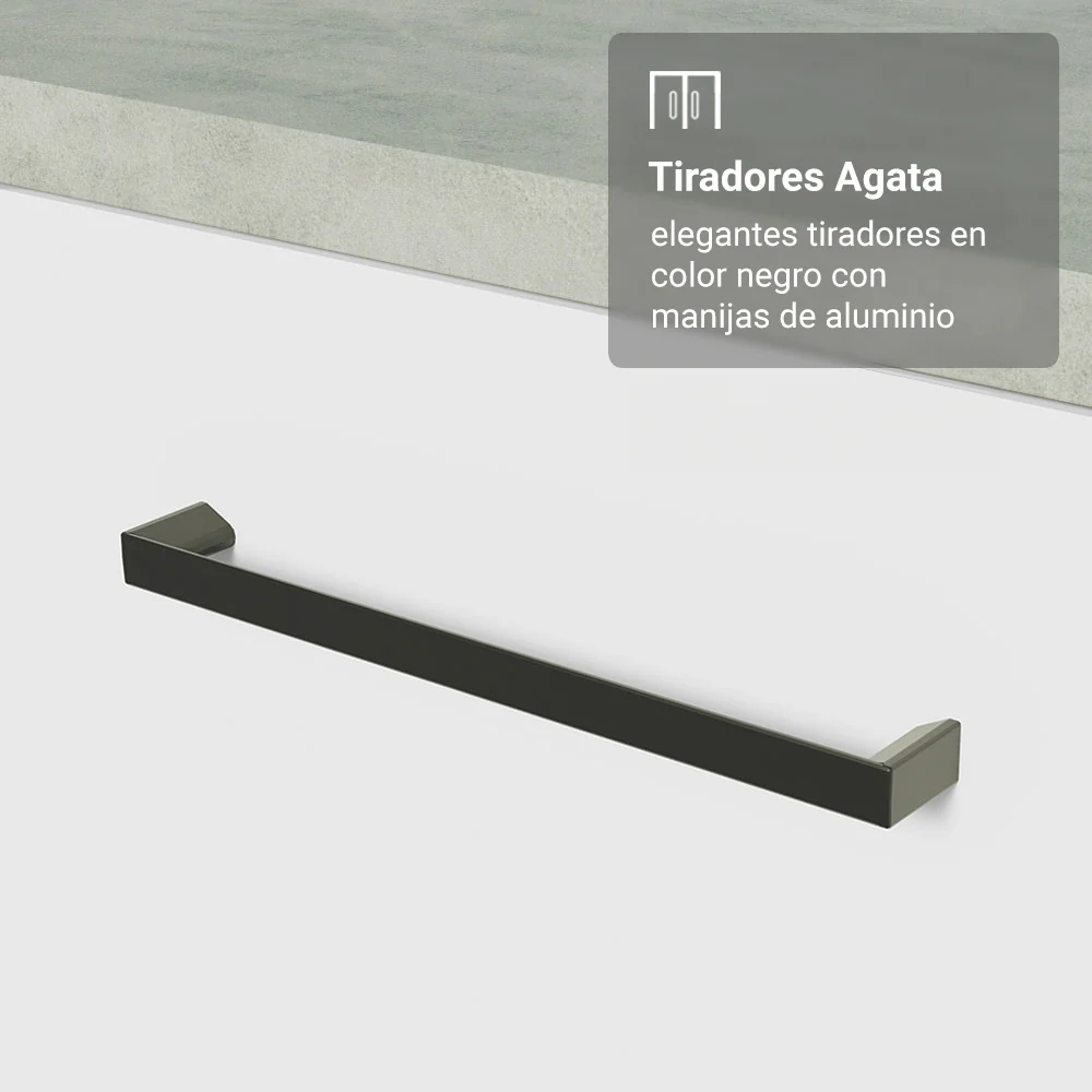 Mueble para empotrar Heladera 83 cm 1 Puerta Rebatible Blanco Agata Madesa - Image 5