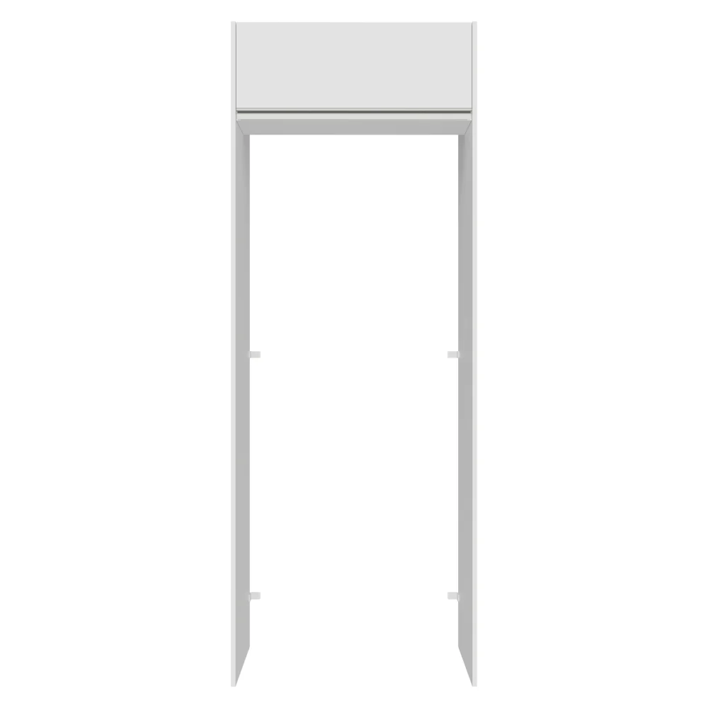 Mueble para empotrar Heladera 83 cm 1 Puerta Rebatible Blanco Glamy Madesa - Image 6
